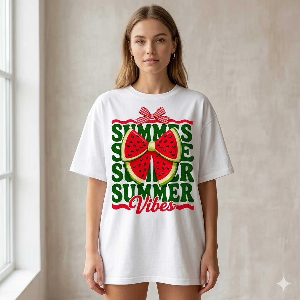 Women Summer Oversized White Tees