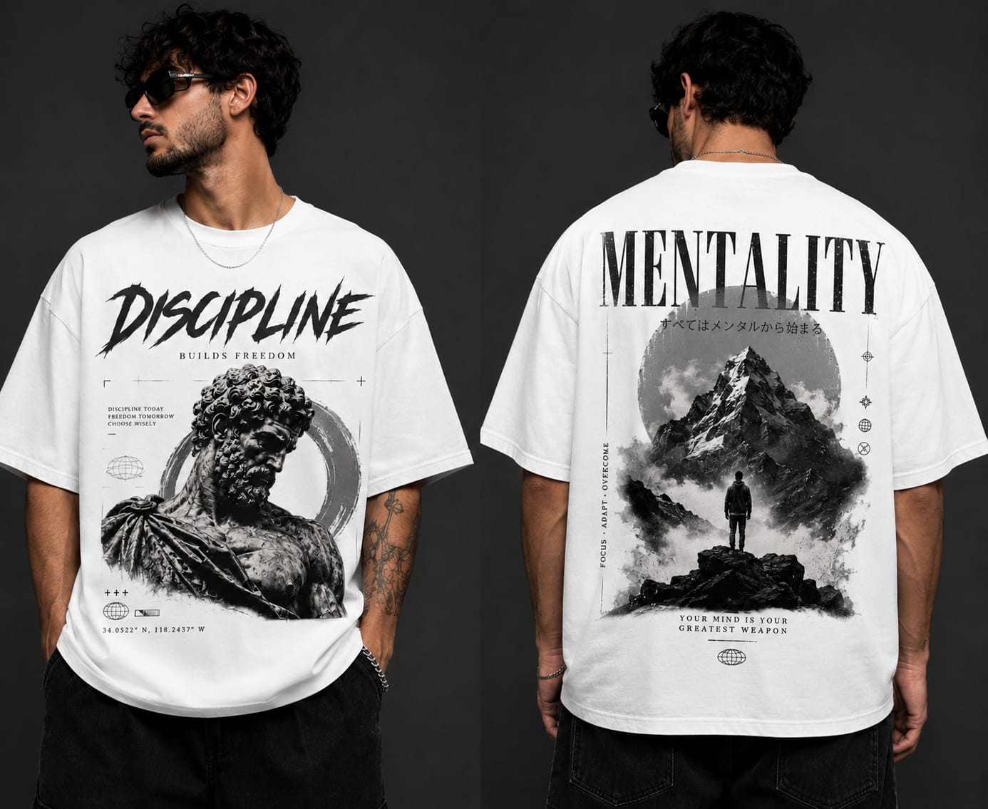 Discipline White Tshirt